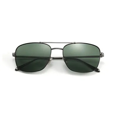 Klasiskās dubultā tilta metāla saulesbrilles