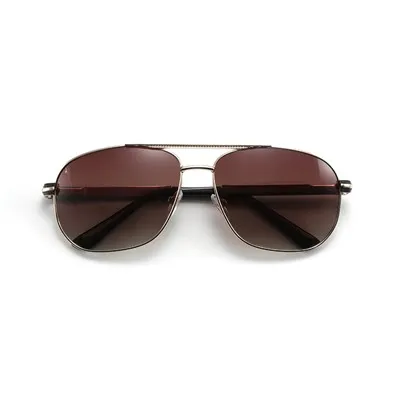 Vīriešu dubultā tilta polarizēta metāla saulesbrilles
