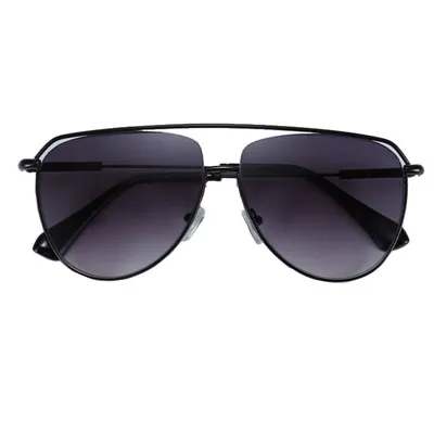 Sieviešu Double Bridge UV400 polarizēta metāla saulesbrilles