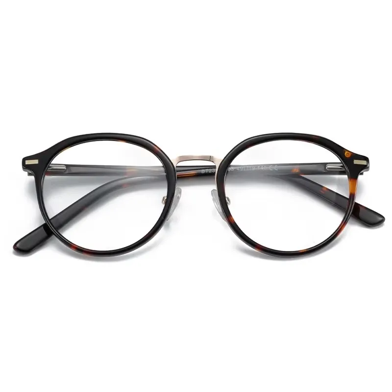 Women Acetate Round Optical Eyeglasses